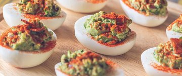 Guacamole Deviled Eggs