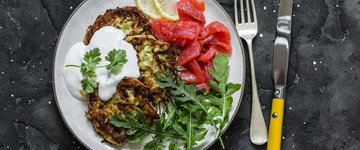 Zucchini and Black Bean Latkes