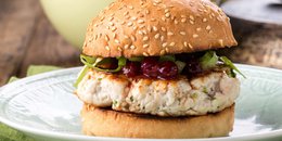 Turkey Burgers with Orange Ginger Cranberry Sauce