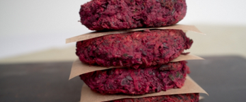 Red Velvet Veggie Burgers (V, GF, DF, & NS)