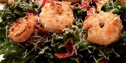 Kale Salad with Grilled Shrimp