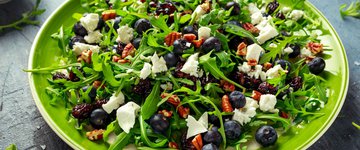 Blueberry, Almond and Feta Salad