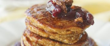 Gluten Free Pumpkin Protein Pancakes