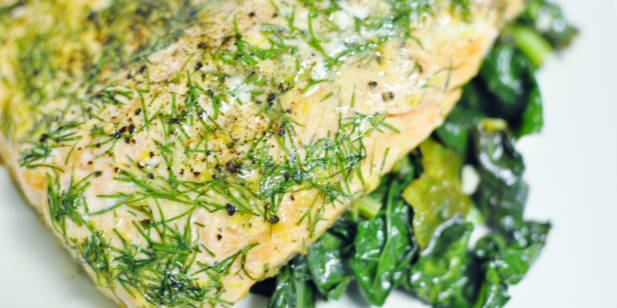 Pan Cooked Fish with Fresh Dill [BF]