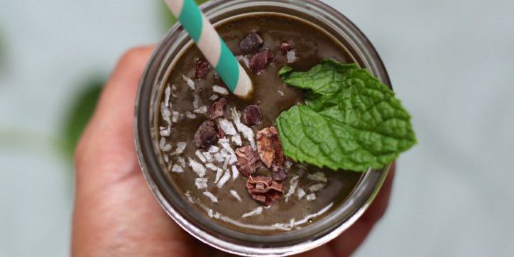 Chocolate, Banana, Spirulina Smoothie