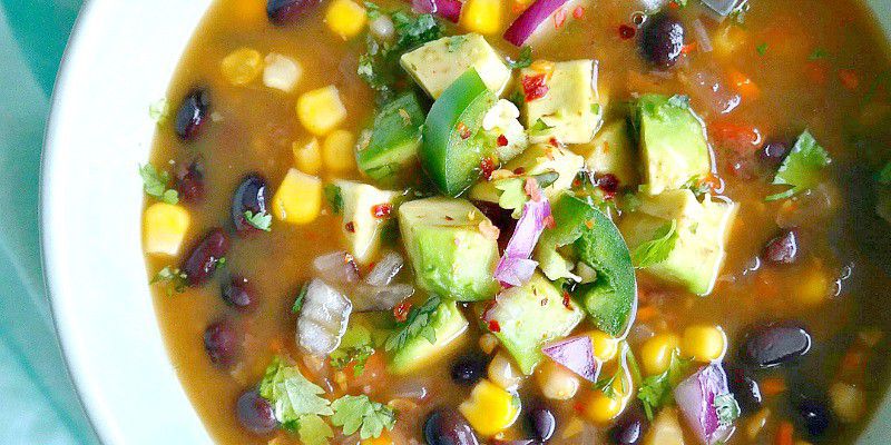 Spicy Vegan Black Bean Soup