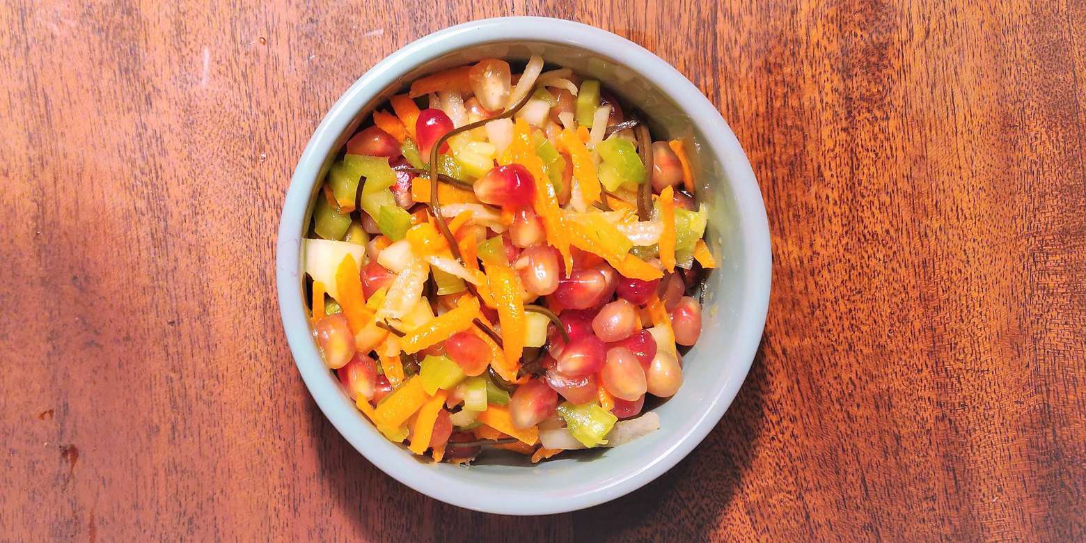 Crunchy Pomegranate and Celery Salad