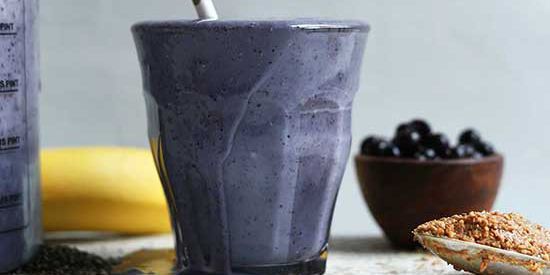 Blueberry Almond Butter Smoothie