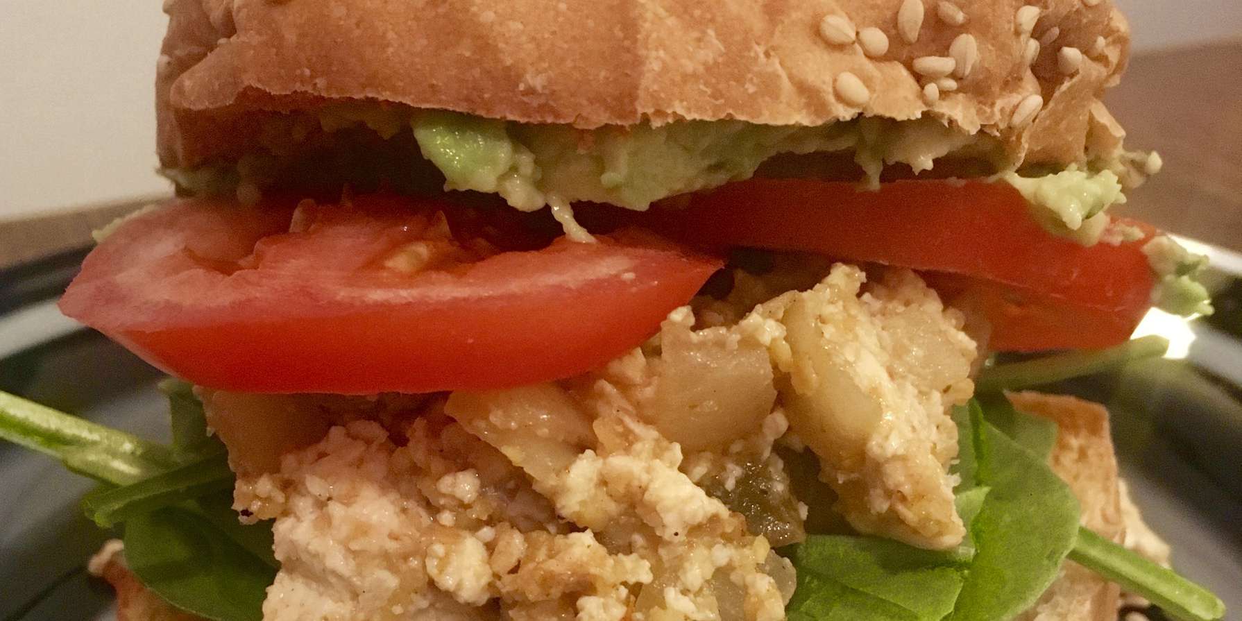 Tofu Scramble Sandwich