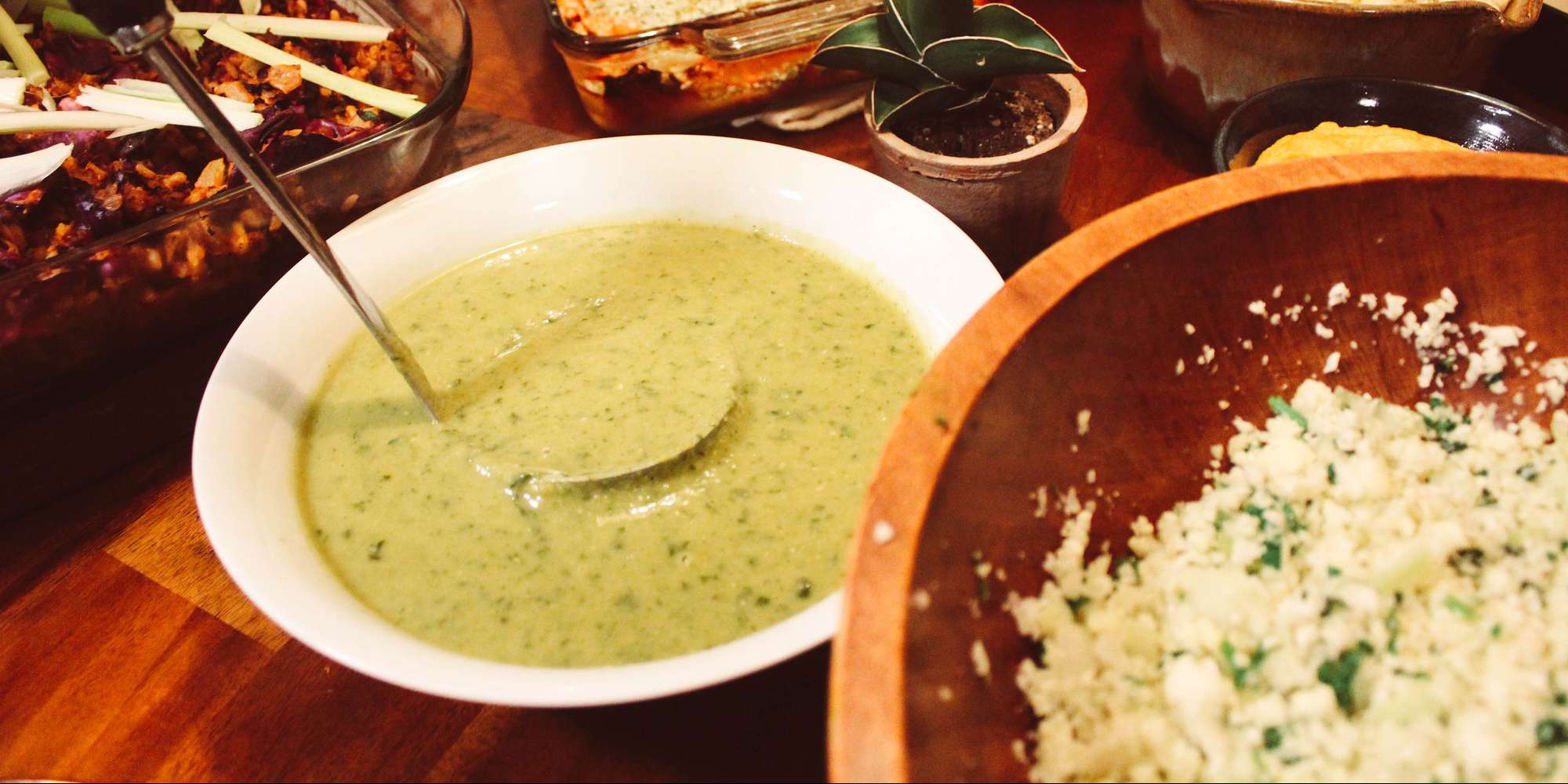 Spinach and Split Pea Soup