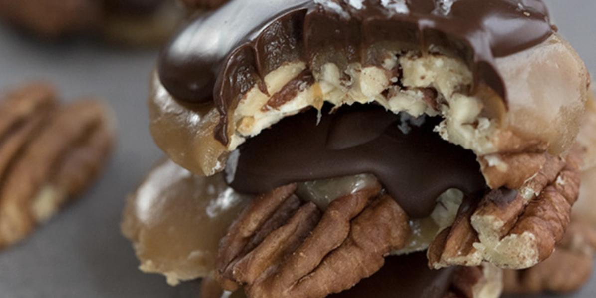 Sugar Free Pecan Turtle Candies