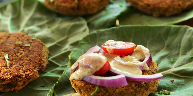 Baked Falafel Burgers