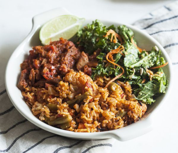 Spicy Seitan Sofrito Bowls