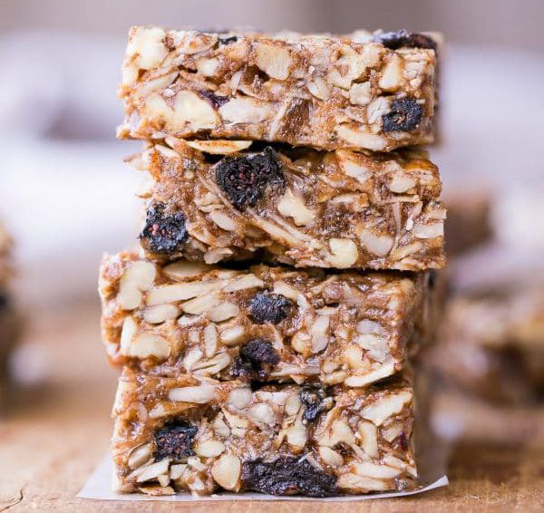 No-Bake Trail Mix Granola Bars (Paleo + Vegan)