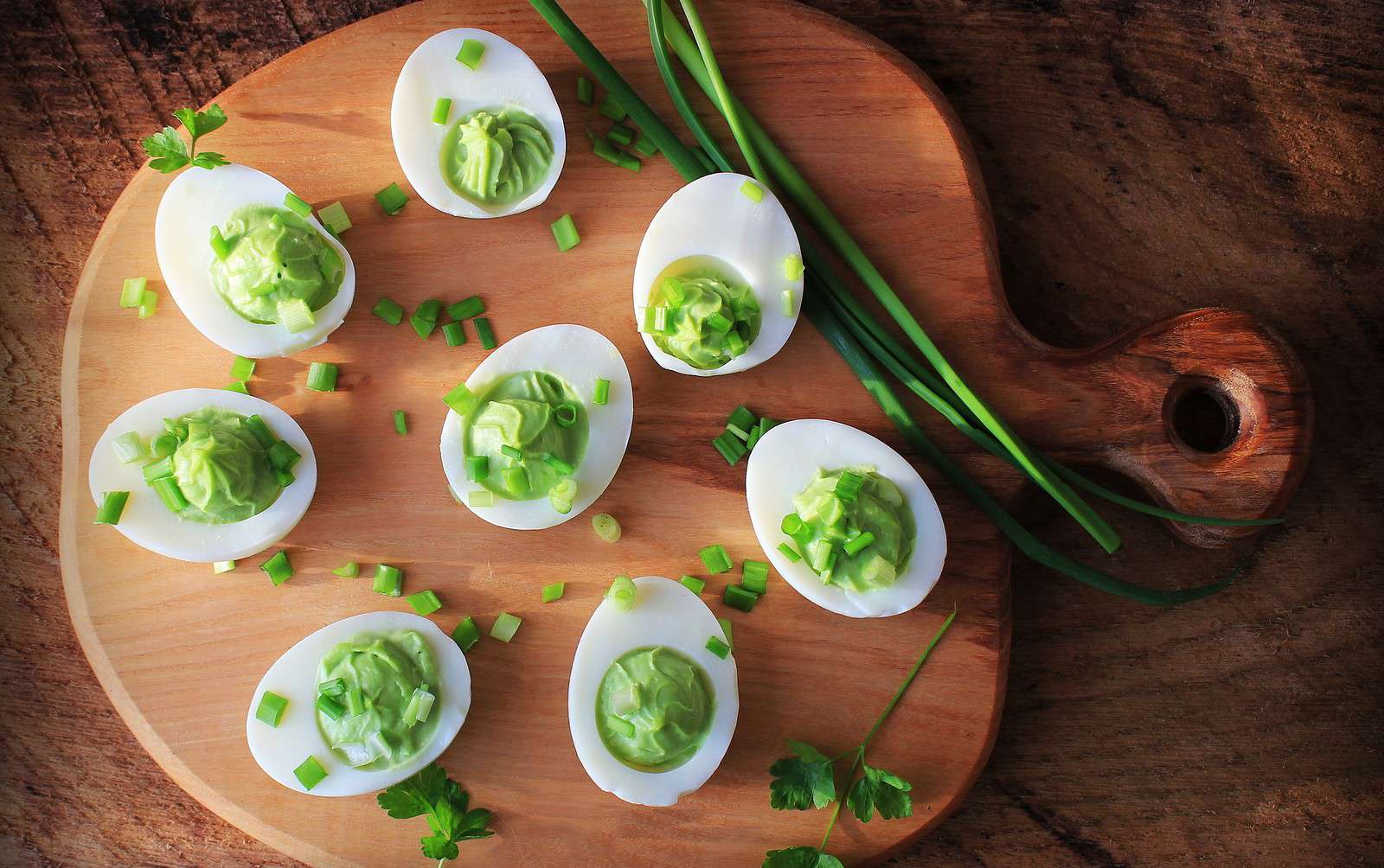 Avocado Deviled Eggs