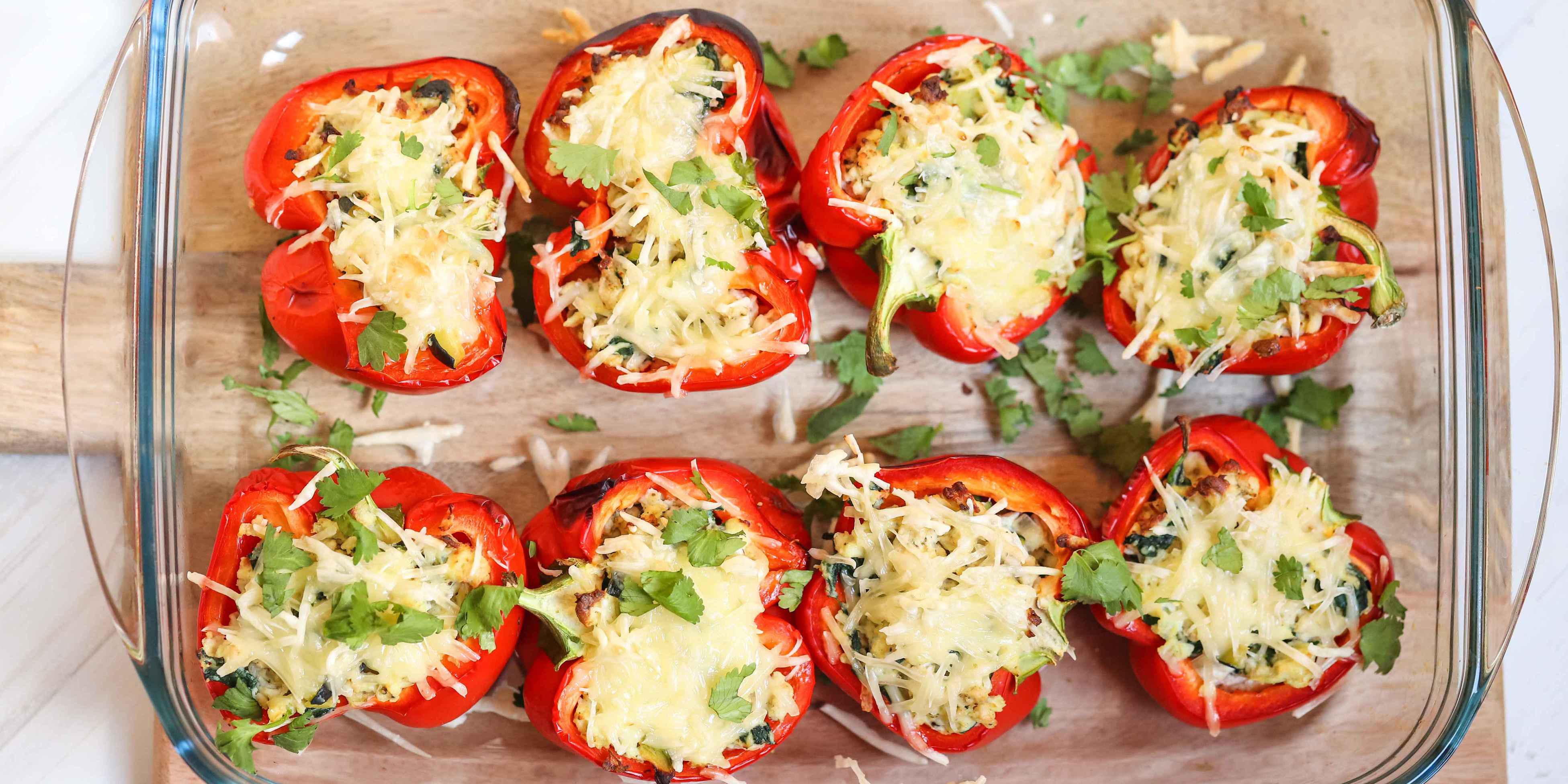 Egg & Turkey Stuffed Peppers