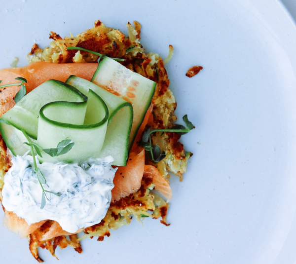 Smoked salmon with rösti