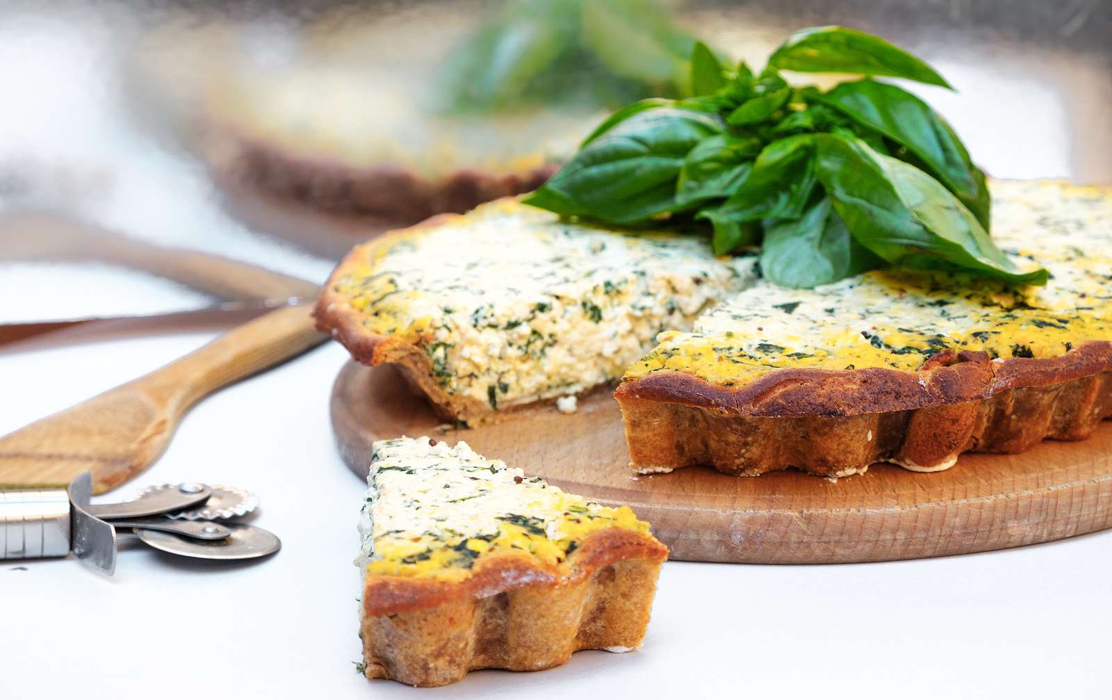 Butternut, Carrot & Leek Quiche with Quinoa Crust