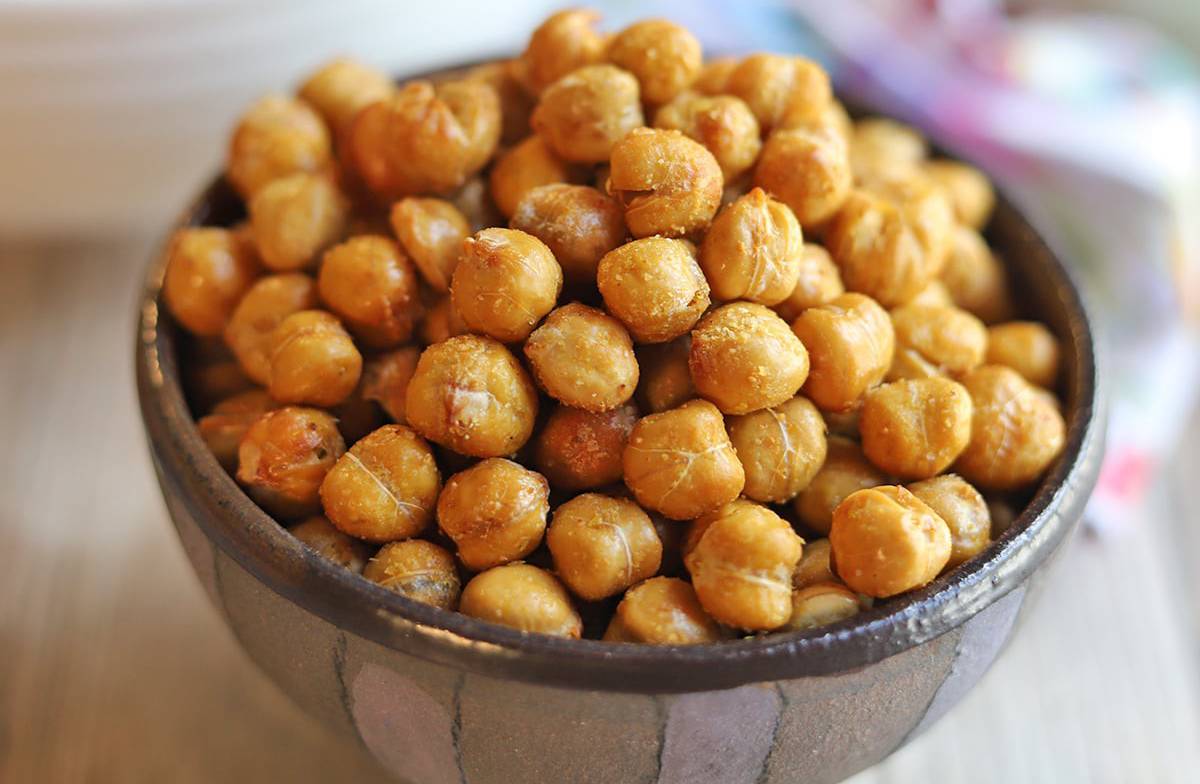 Fried chickpeas in the air fryer