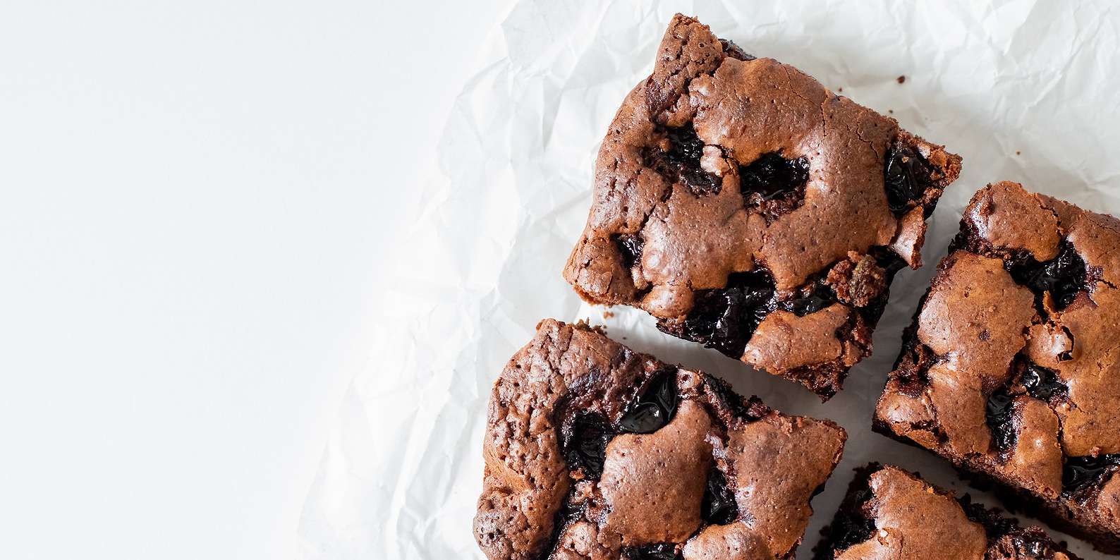 Dark Chocolate Rhubarb Brownies