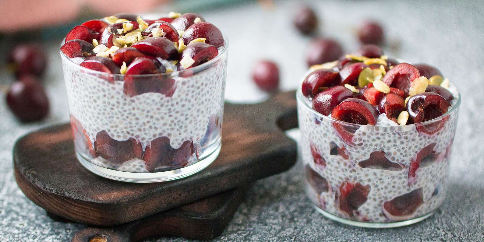 Chocolate Cherry Chia Bowl