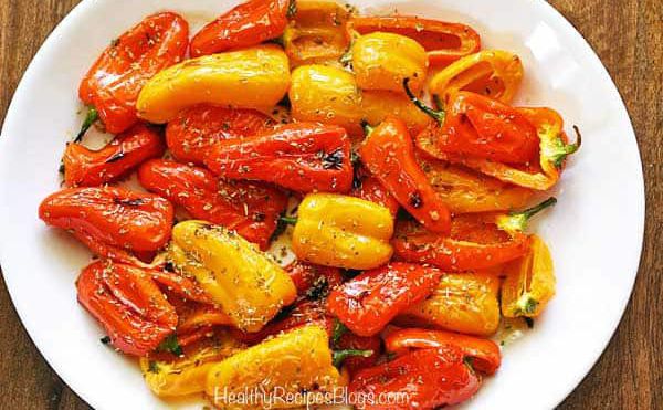 Roasted Mini Sweet Colored Peppers