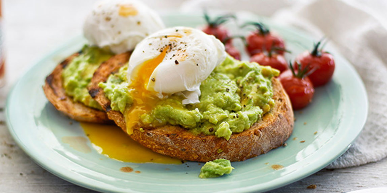 Smashed Avocado & Poached on Toast