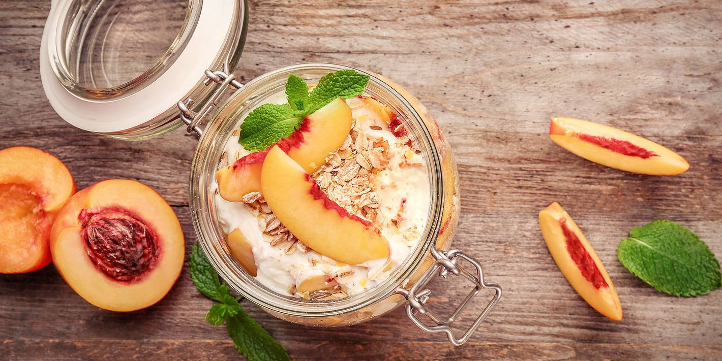 Vanilla Peach Overnight Oats