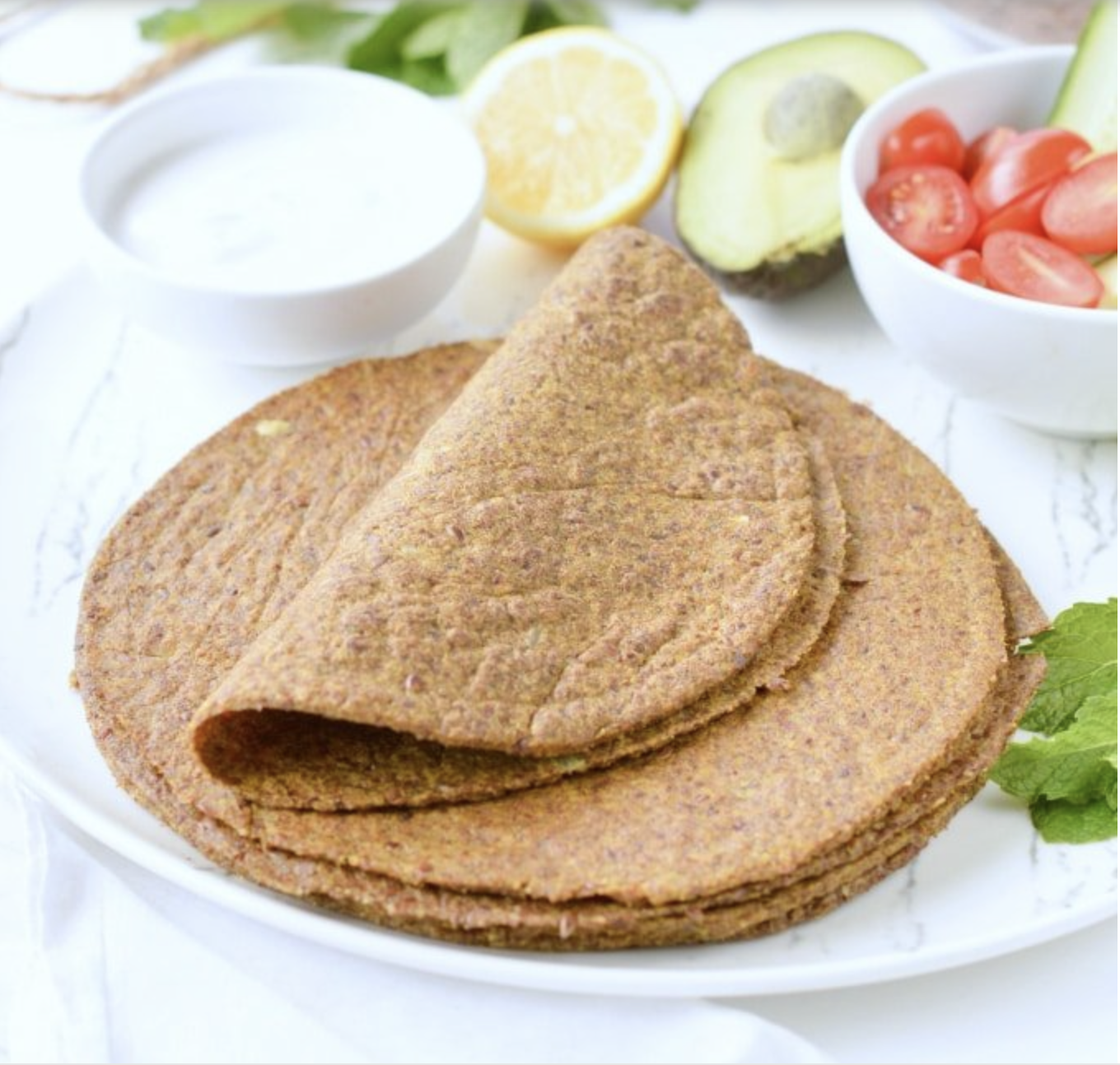 Flaxseed Wraps (Keto, Vegan)