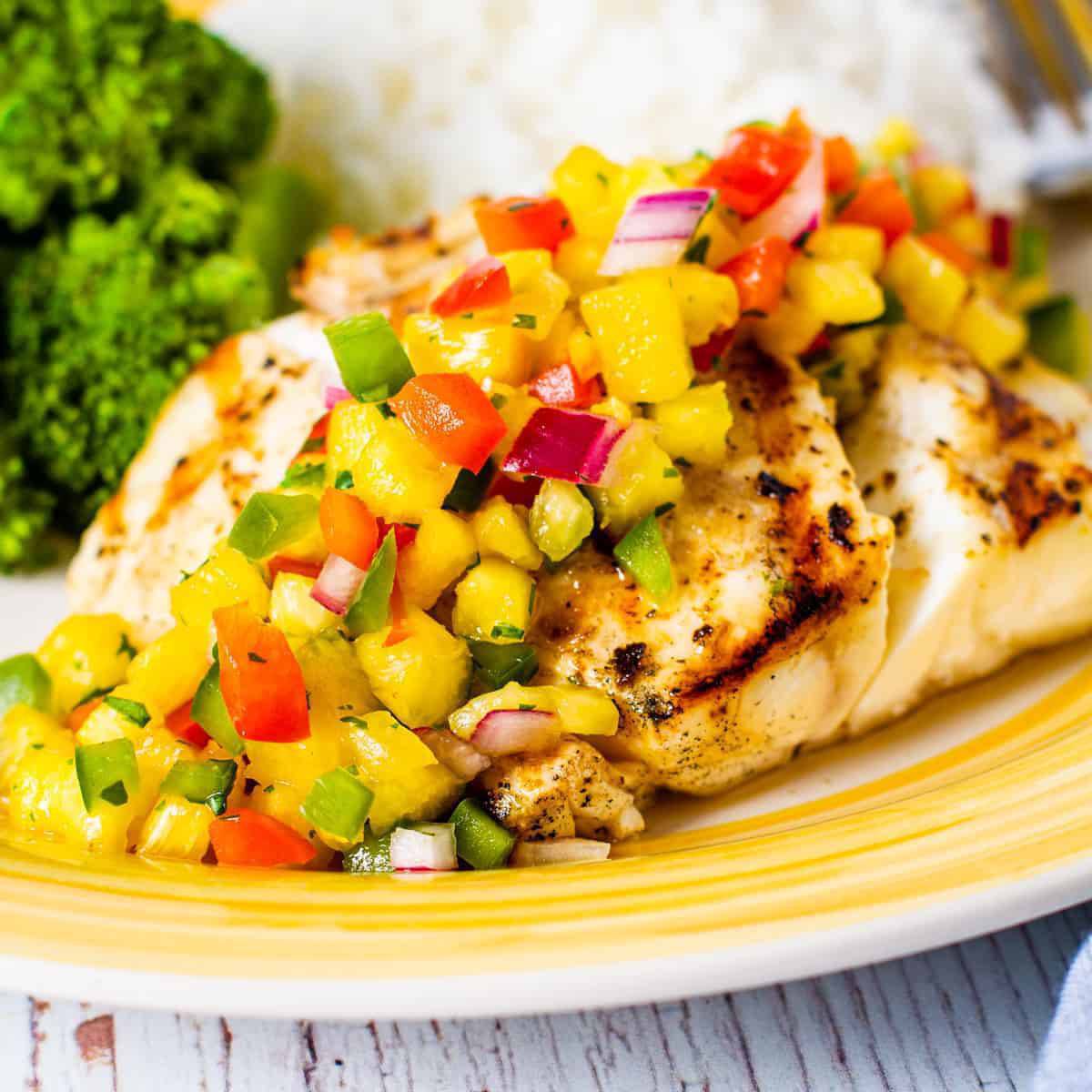 Chicken with Pineapple Salsa