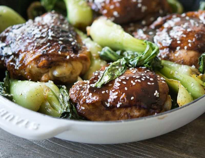 Chicken Teriyaki Stir Fry with Bok Choy