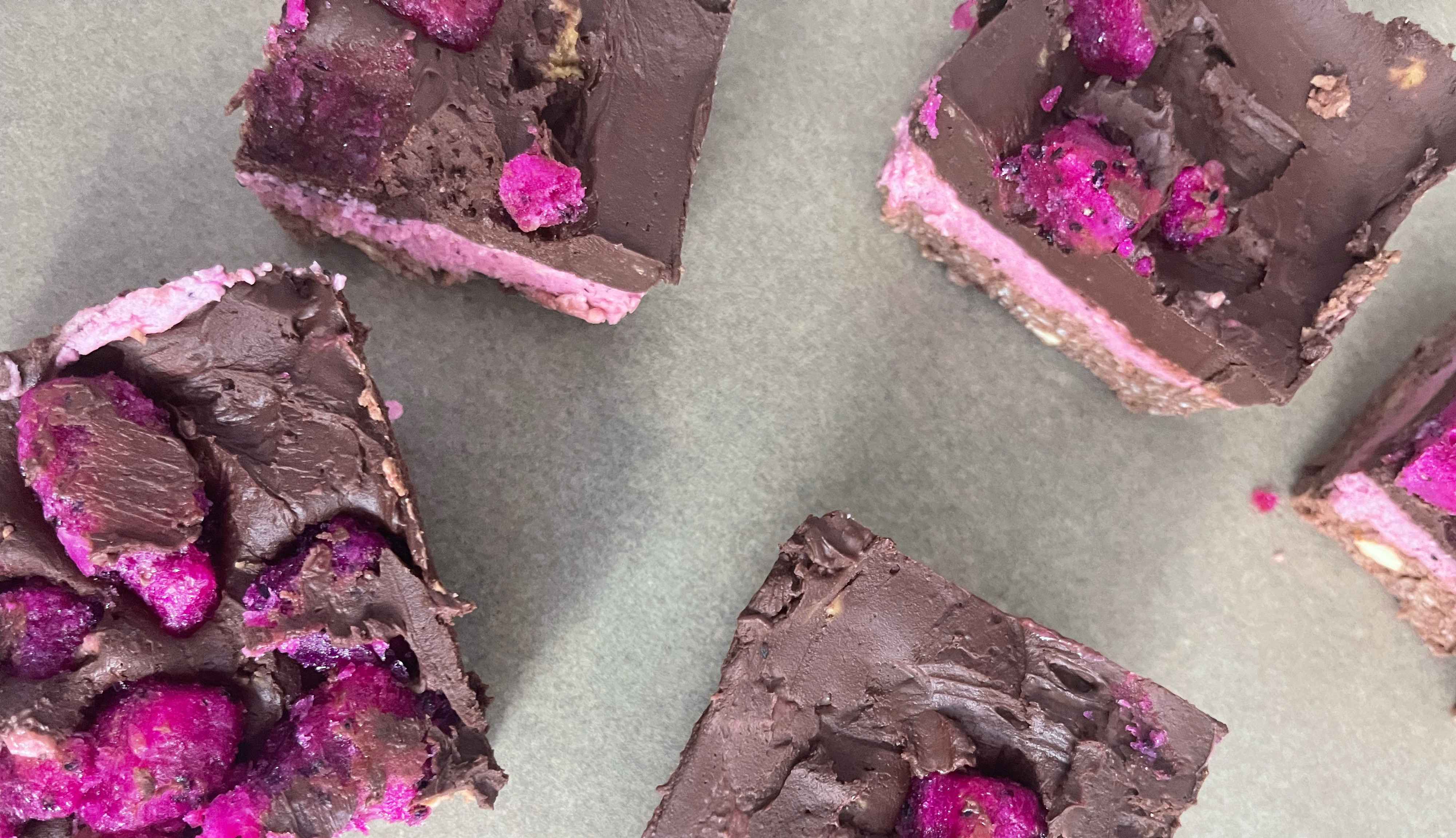 Raspberry Beet Nanaimo Bars