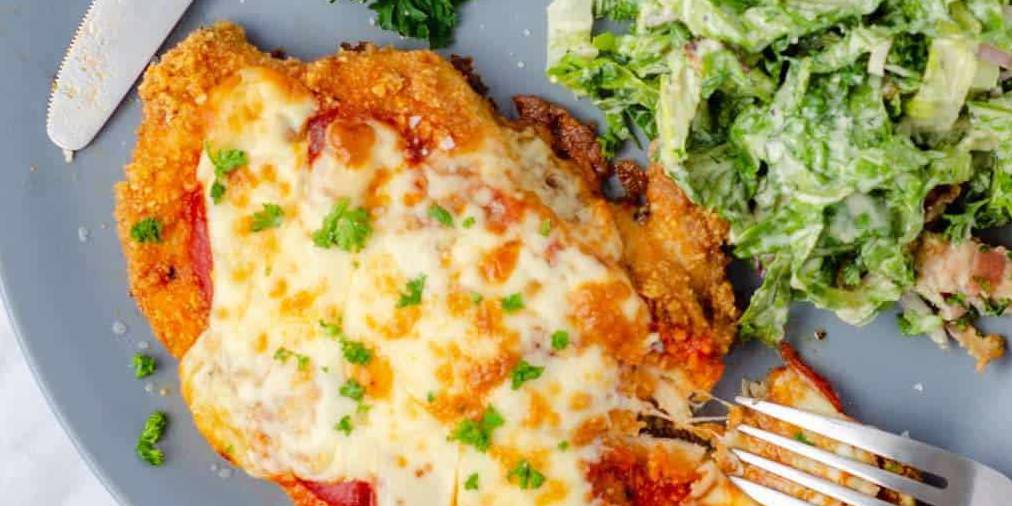 Chicken Parmesan with Salad