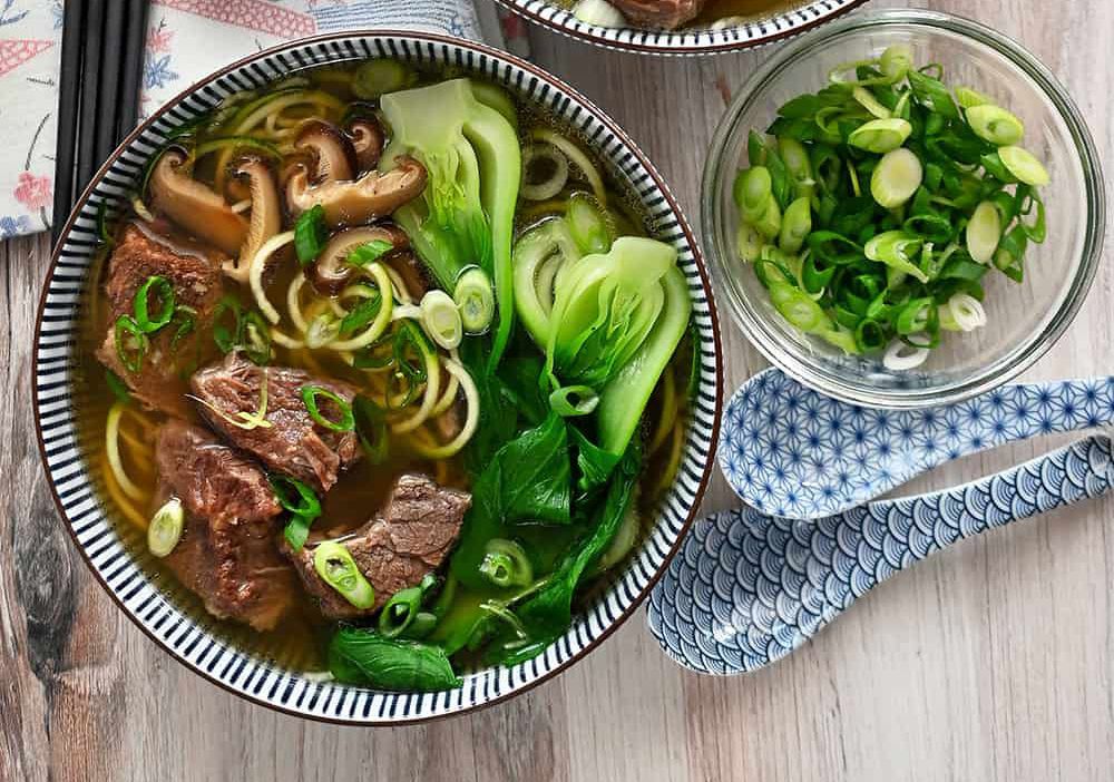 Chinese Beef Noodle Soup (Instant Pot or Stovetop)