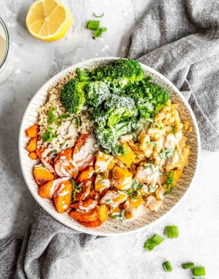 Red Lentil Quinoa Bowl