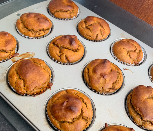 Banana Cacao Muffins