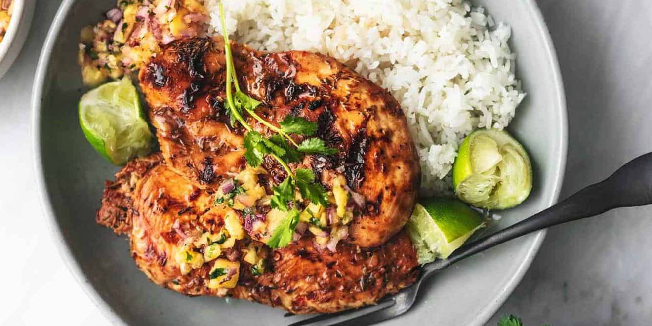 Caribbean Jerk Chicken With Pineapple Salsa