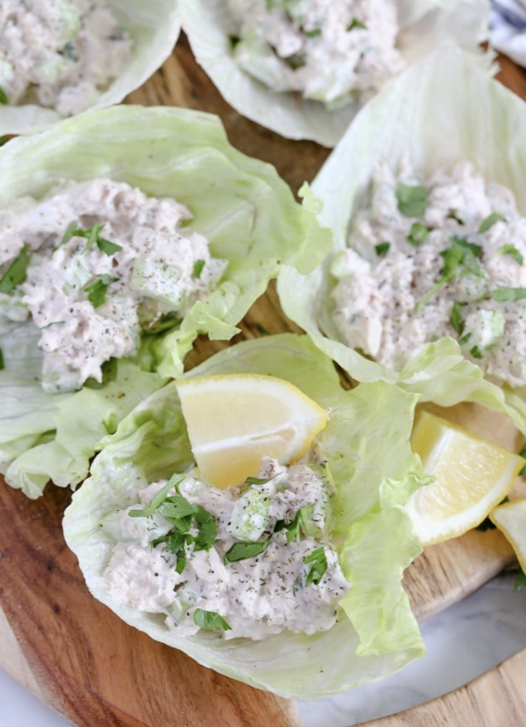 Tuna Salad Lettuce Wraps