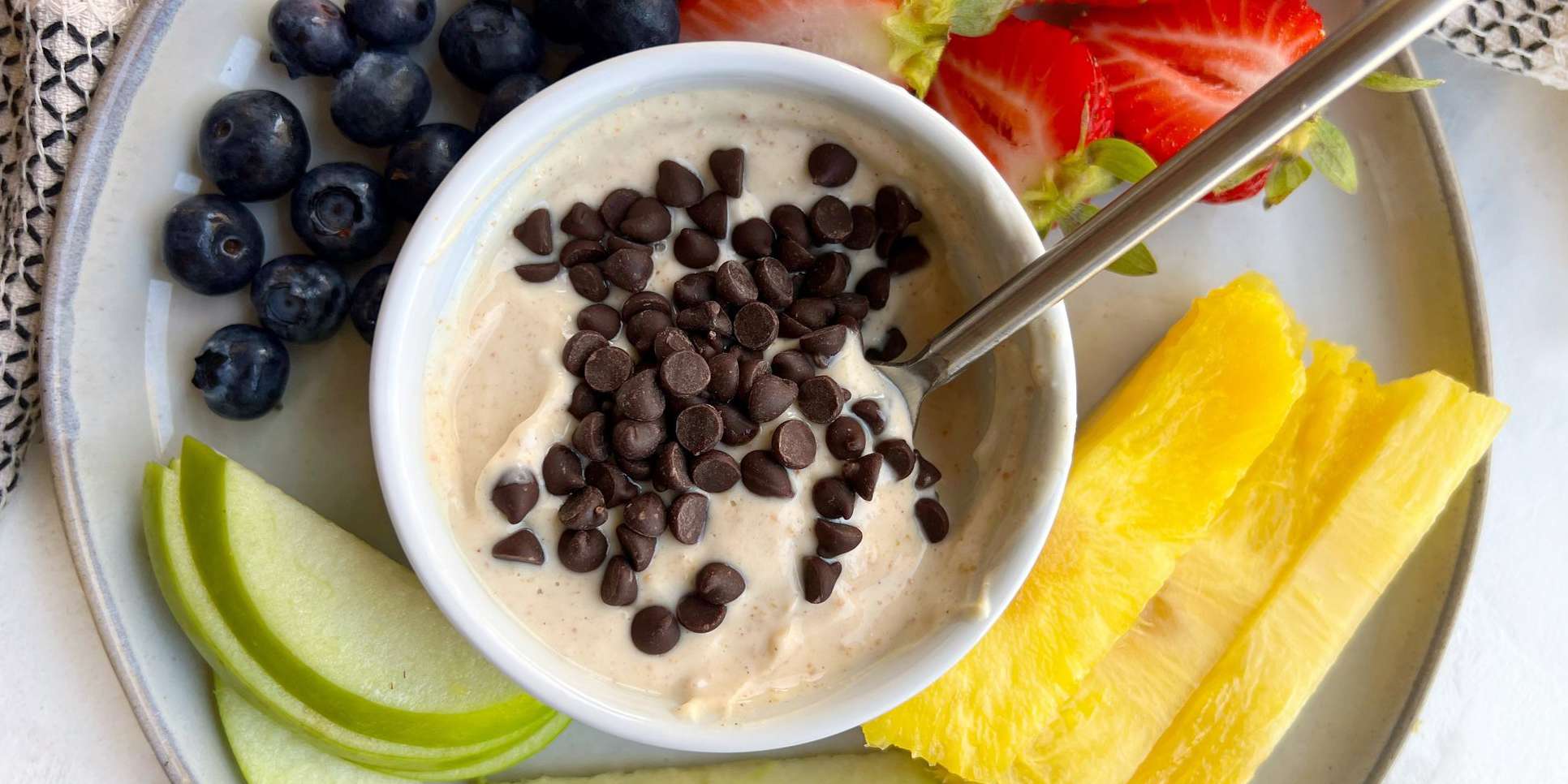 Peanut Butter Chocolate Chip Yogurt Dip