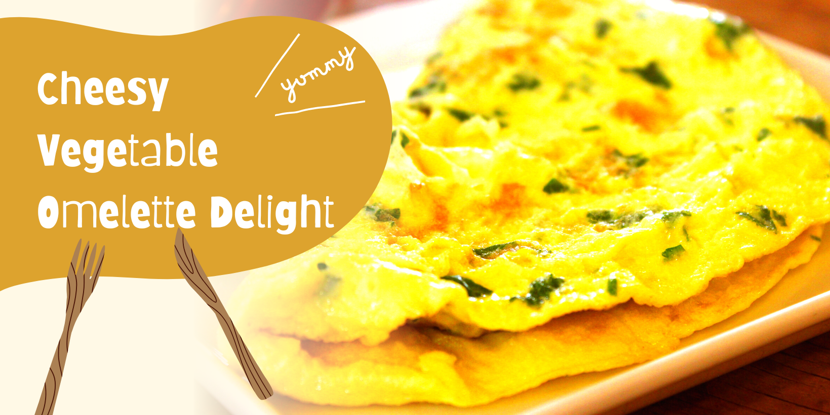 Cheesy Vegetable Omelette Delight