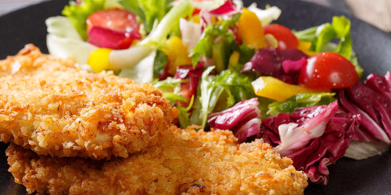 Air Fryer Chicken Tenders & Salad