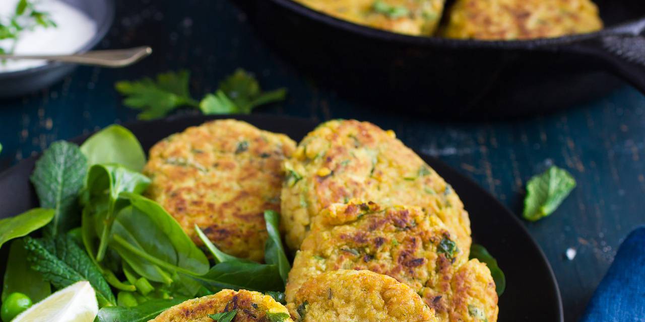 Air-Fryer Chickpea Cilantro Fritters