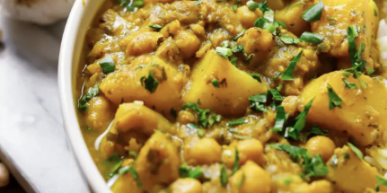 Curry chickpeas (Jamaican Style)