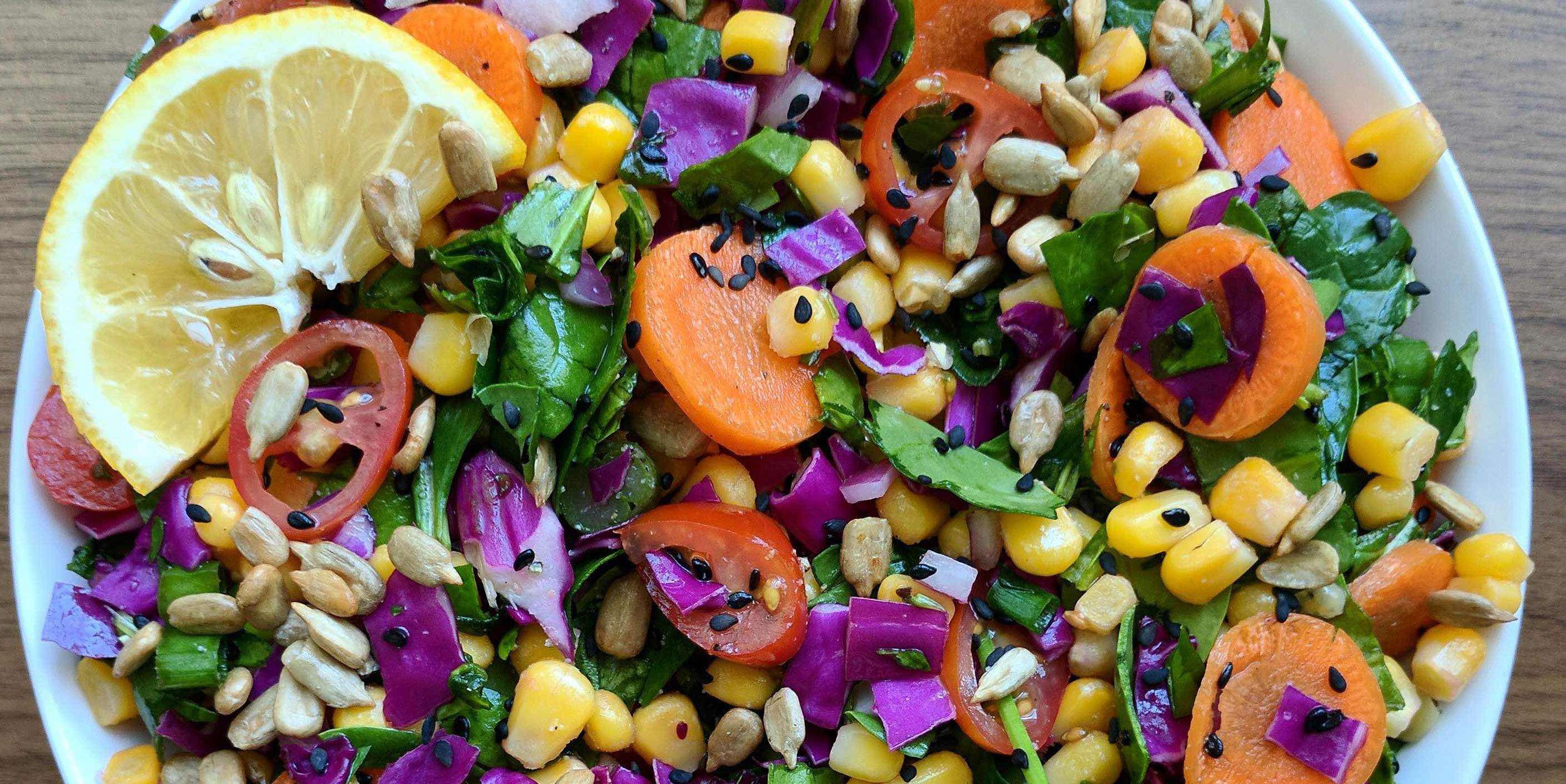 Rainbow Salad – 100% Whole Food Plant-Based